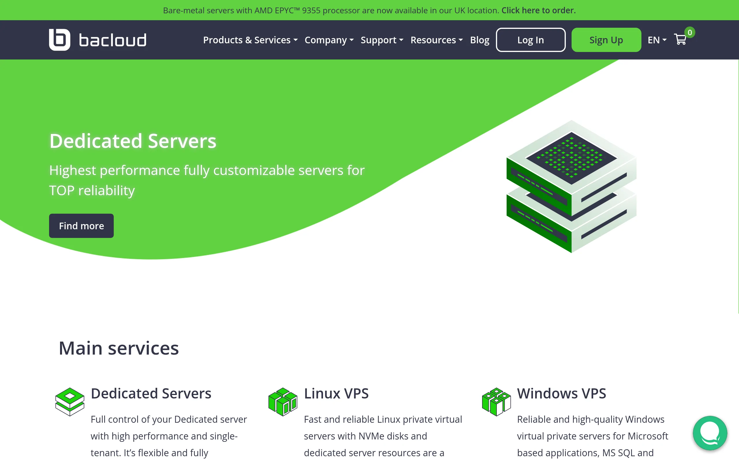 Bacloud Interface