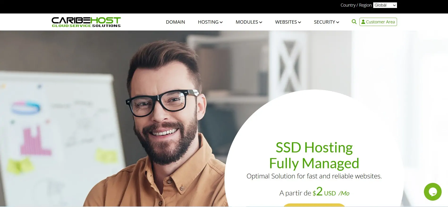 CaribeHost Interface