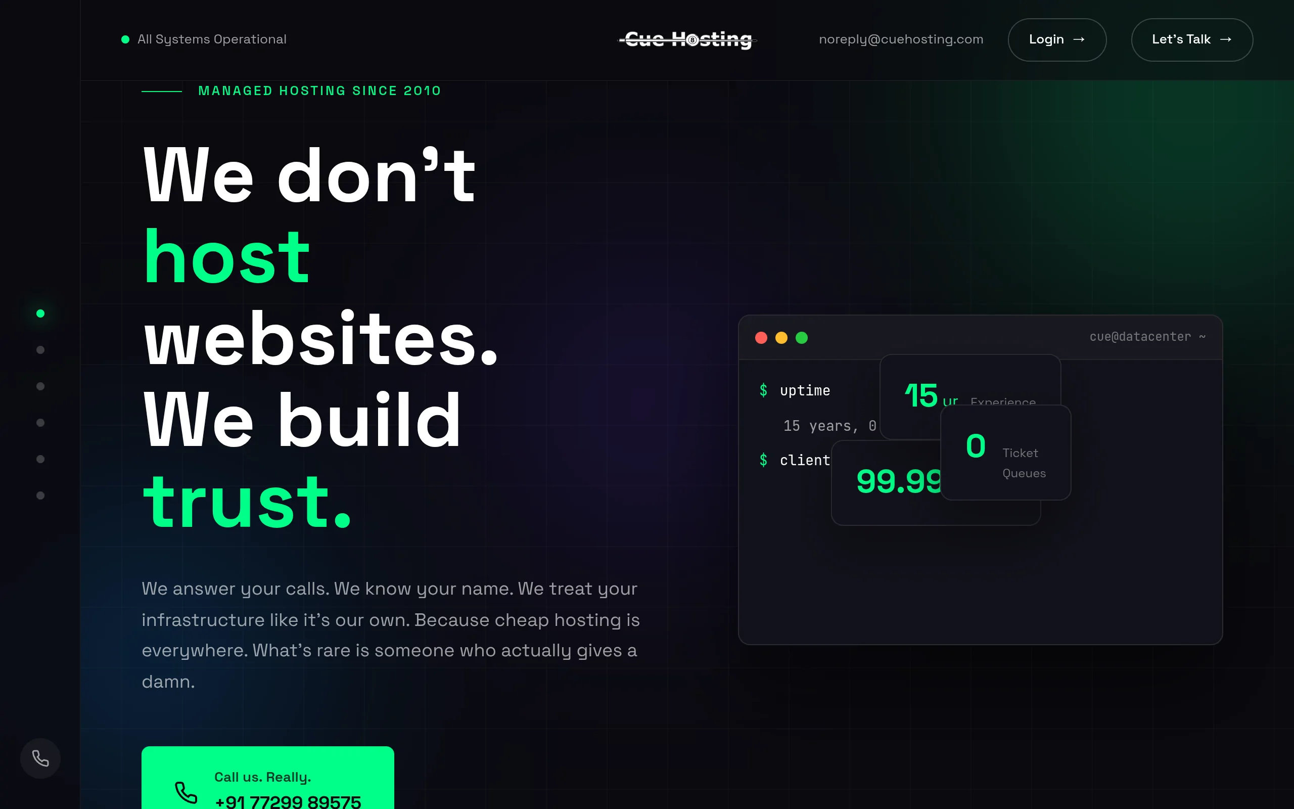Cue Hosting Interface