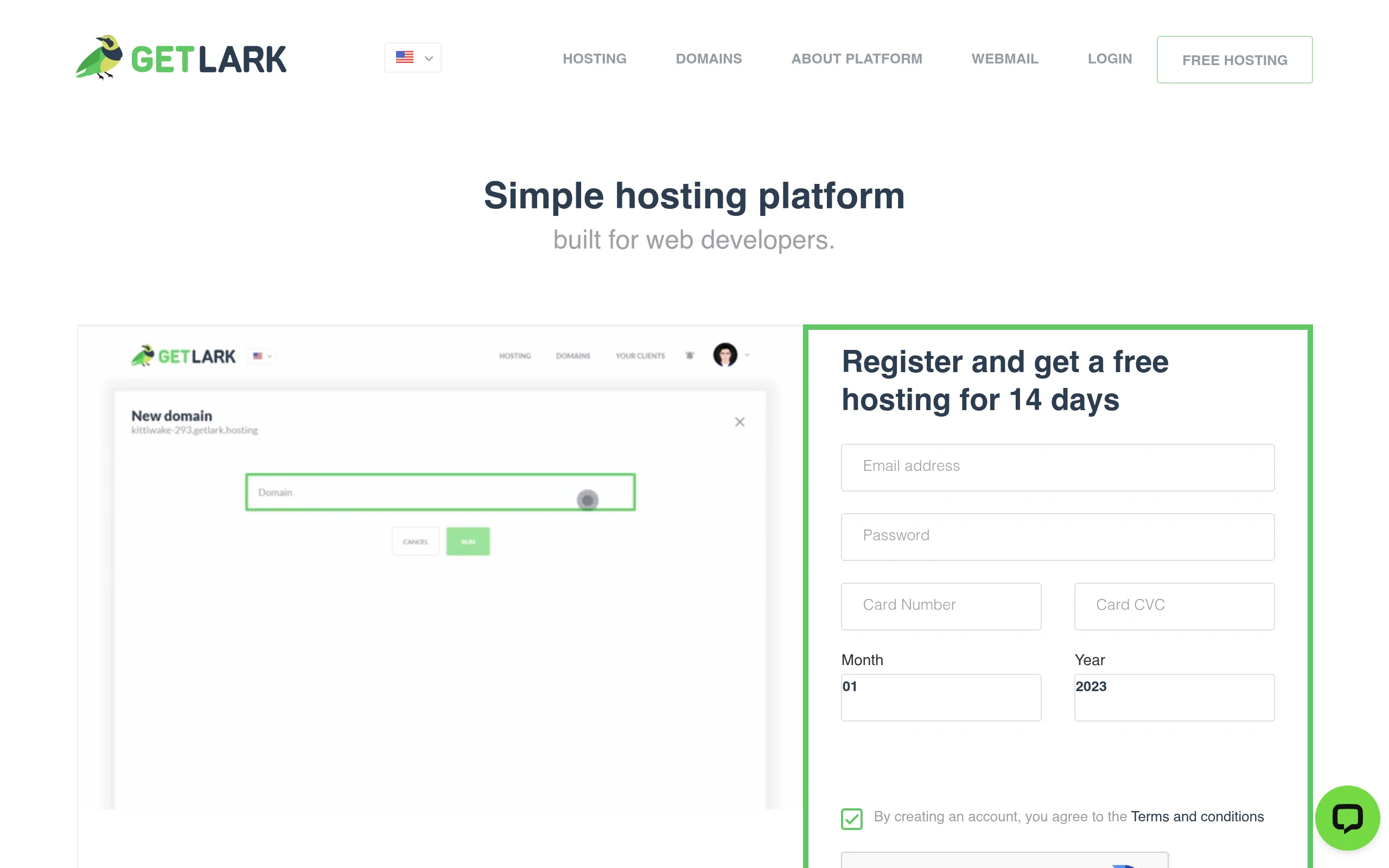 Getlark Interface