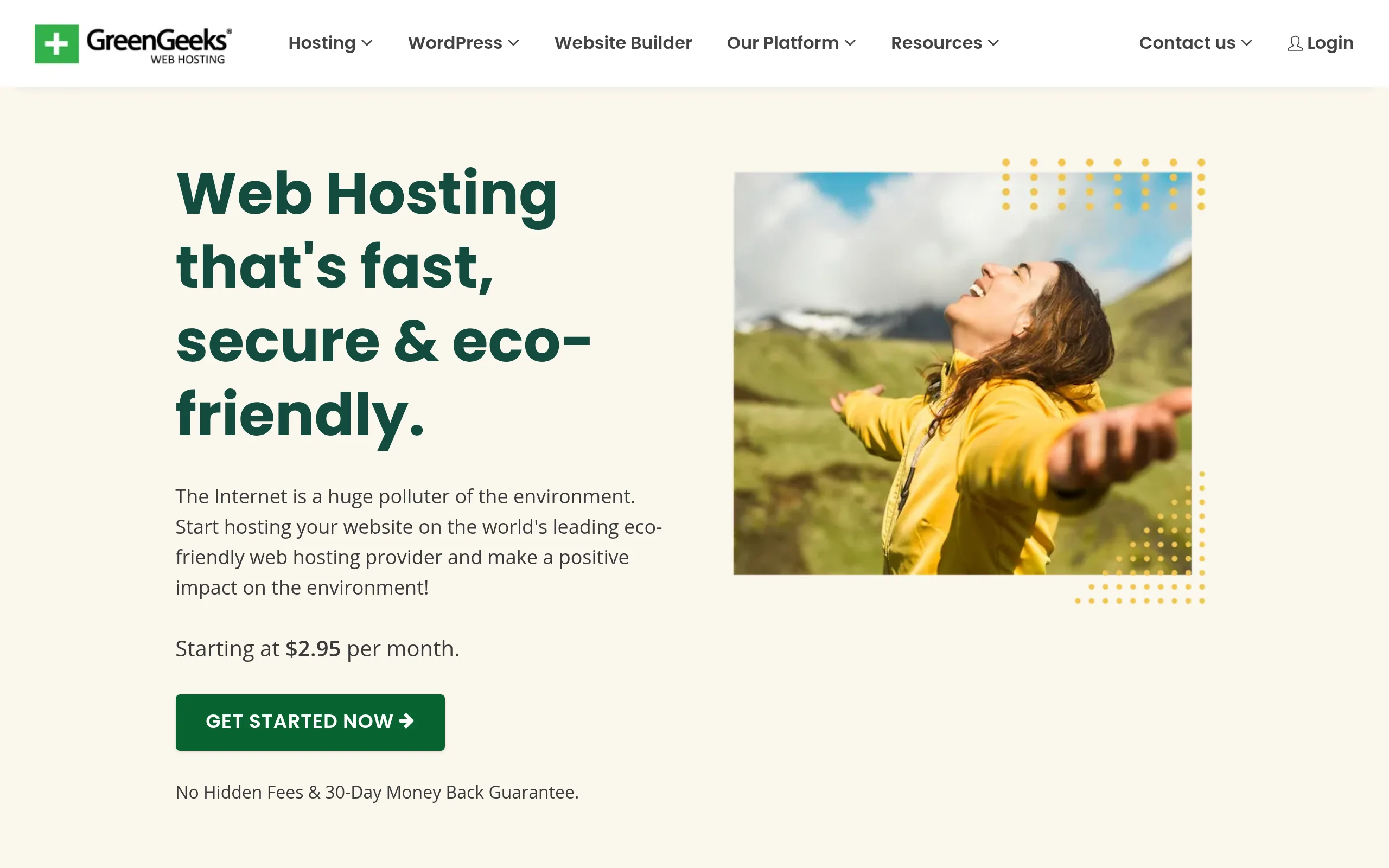 Greengeeks Interface