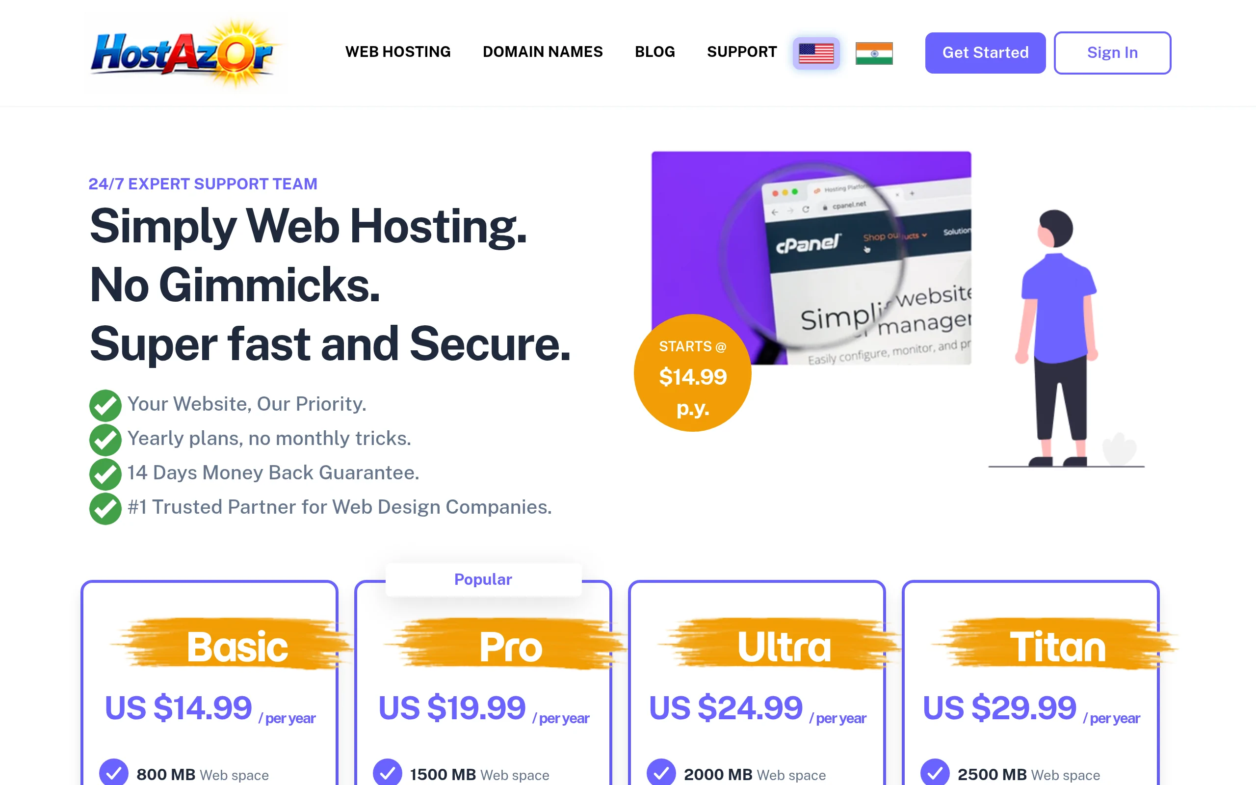 Hostazor Interface