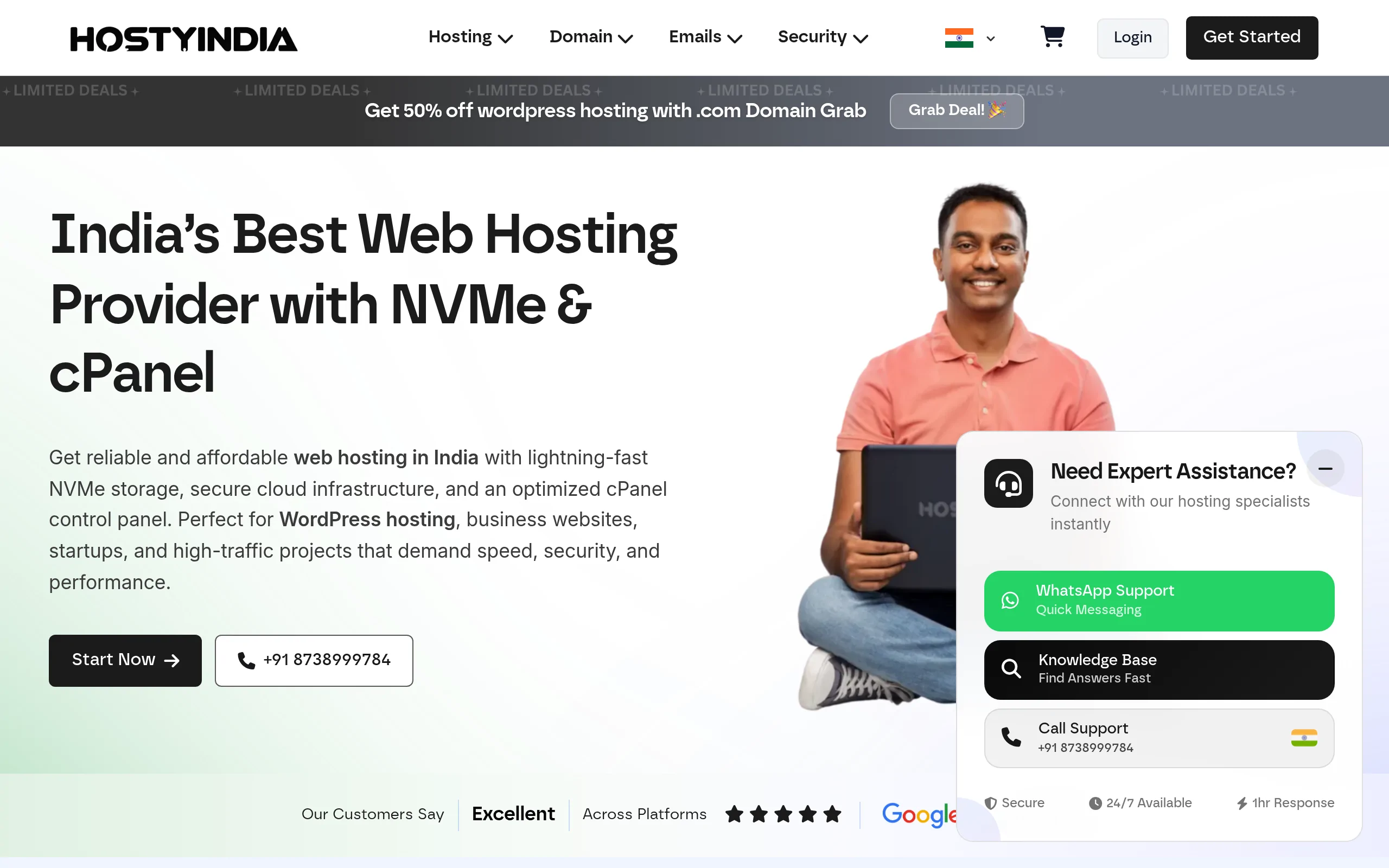 HostyIndia Interface