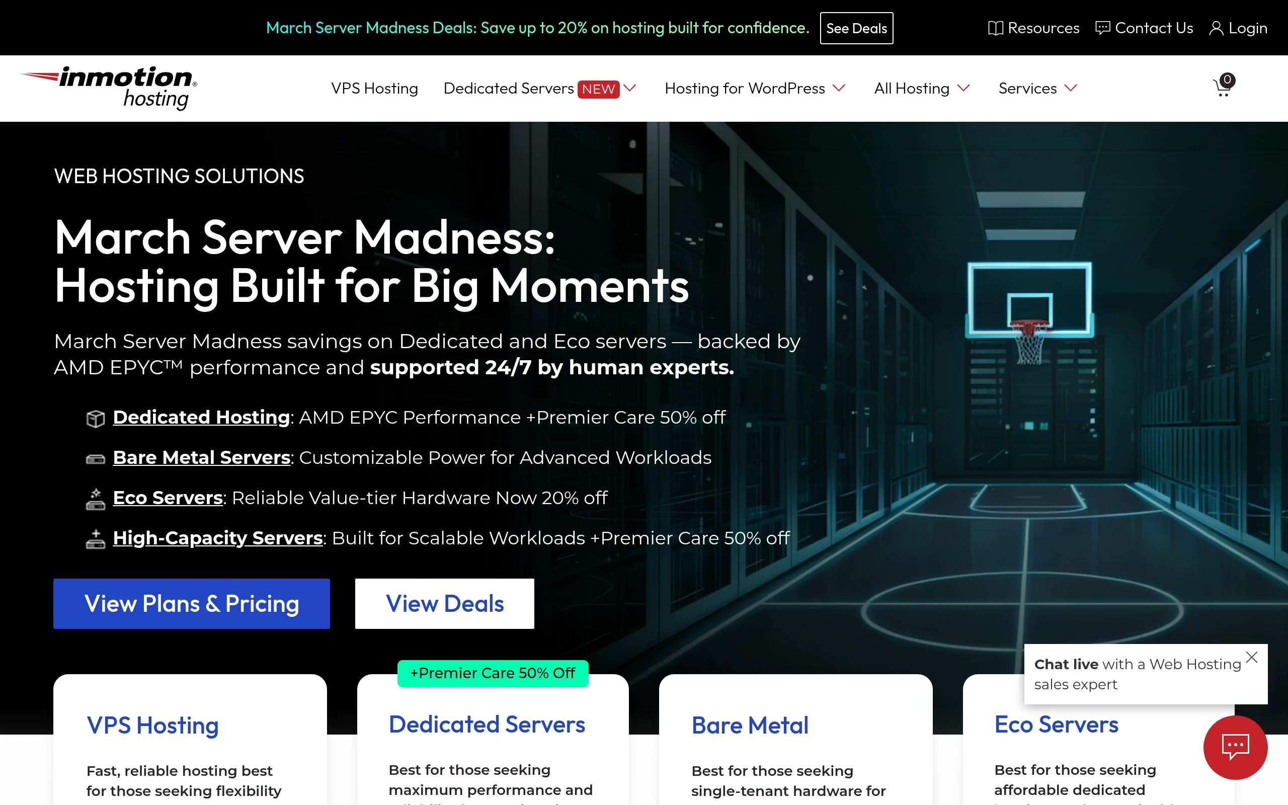 InMotion Hosting Interface