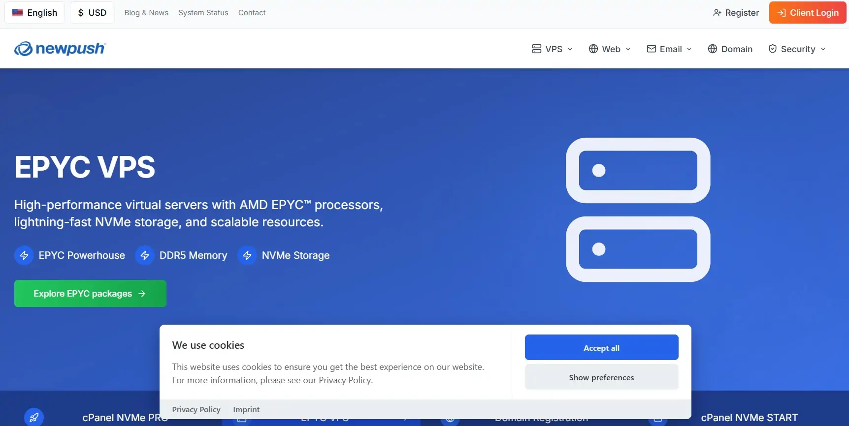 MikroVPS Kft Interface