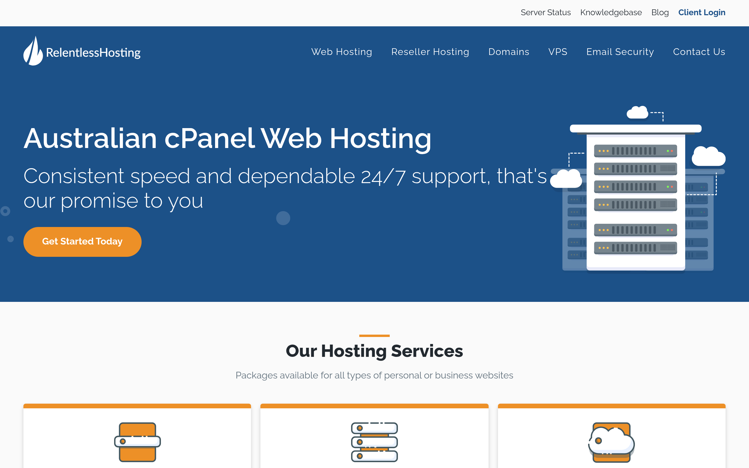 Relentless Hosting Interface