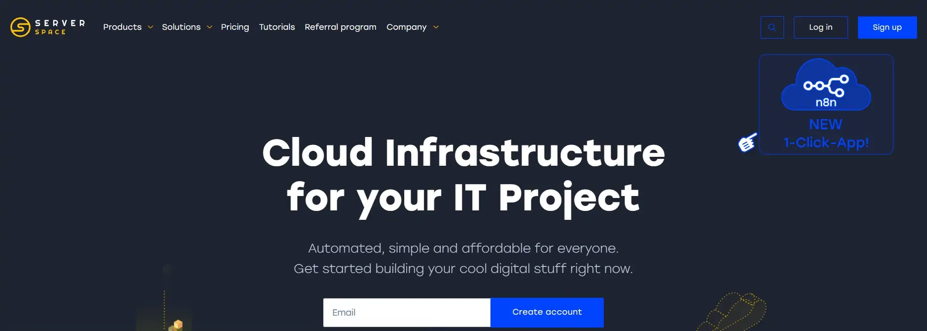 Serverspace.io Interface