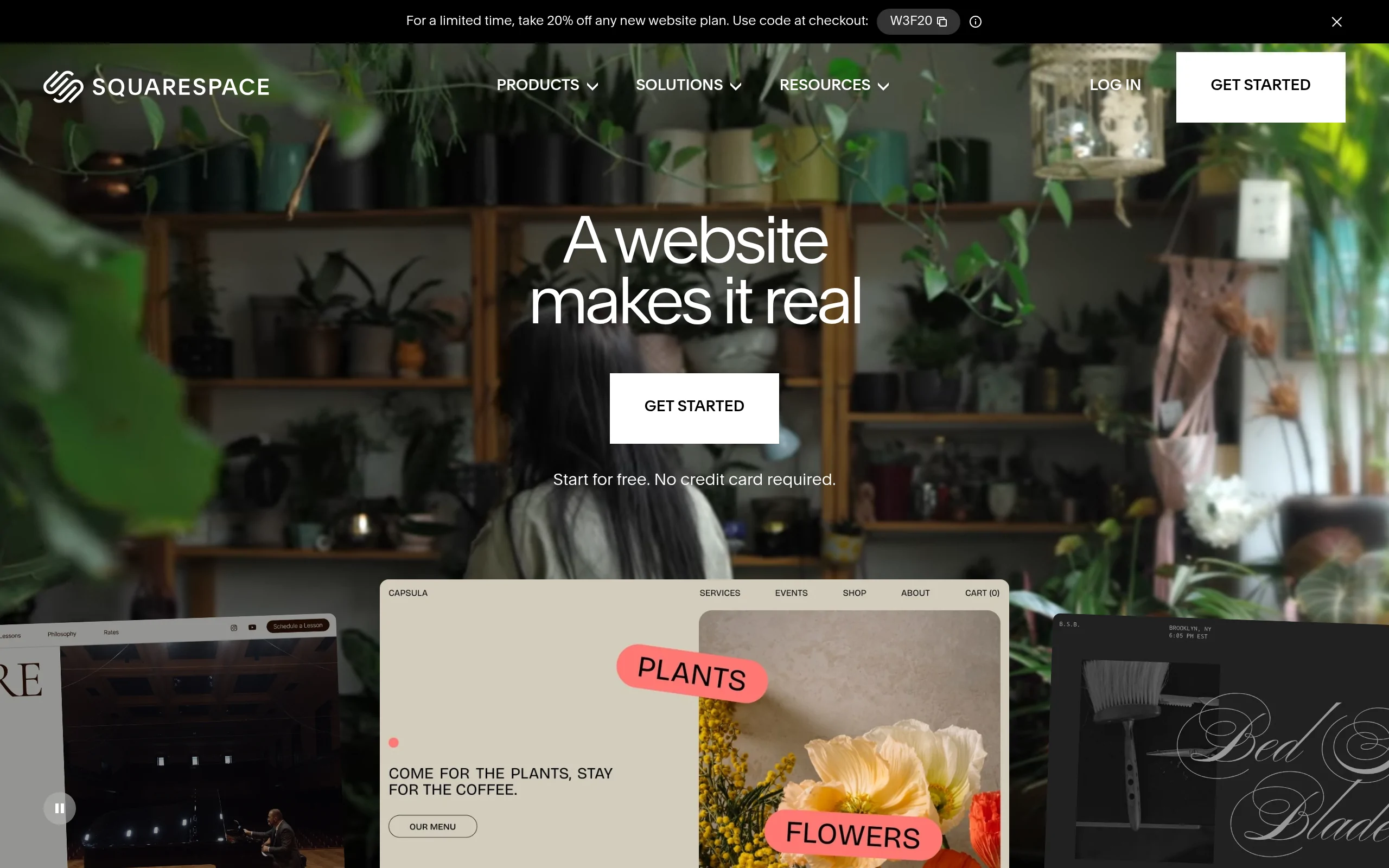 Squarespace Interface