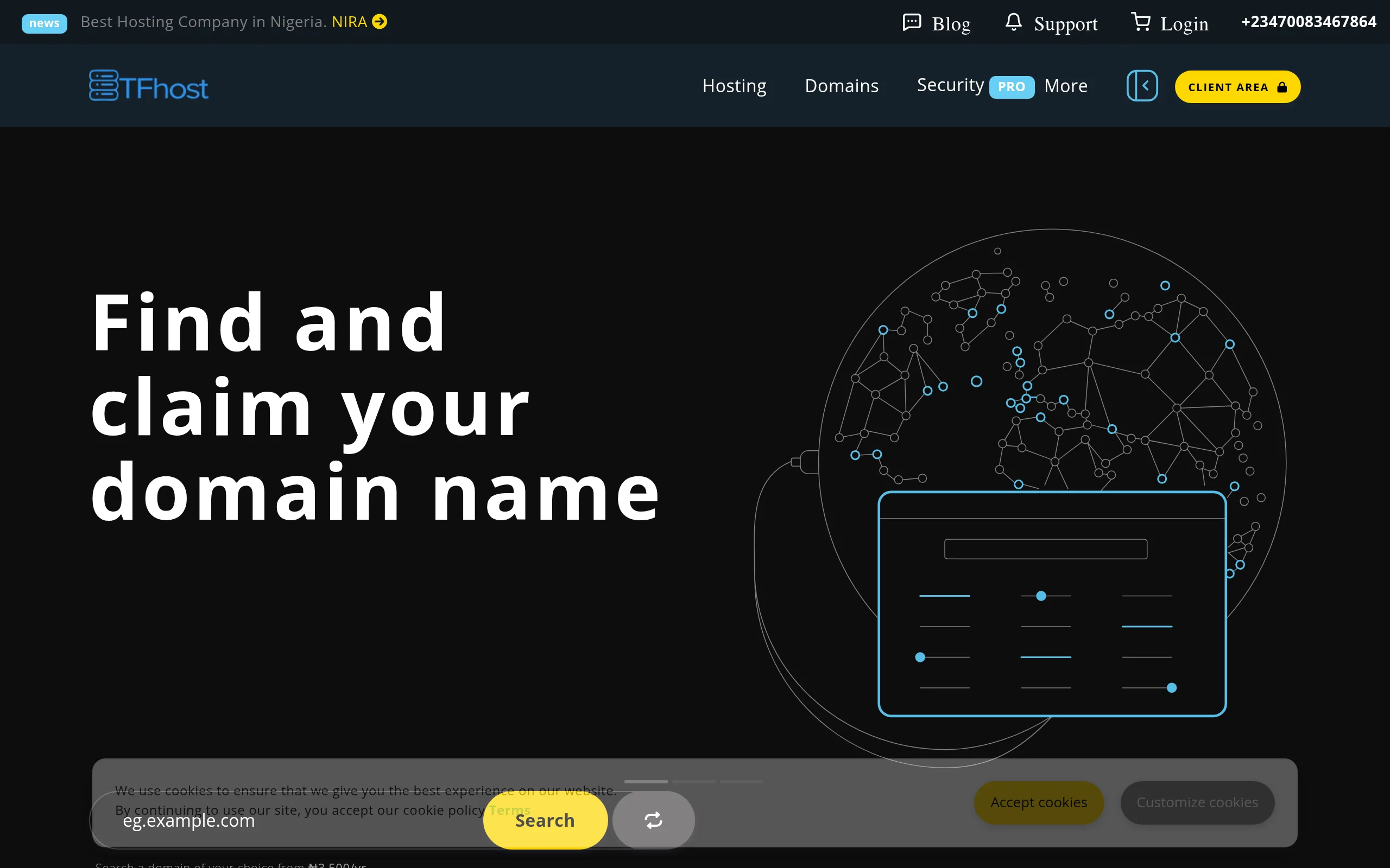TFhost Interface
