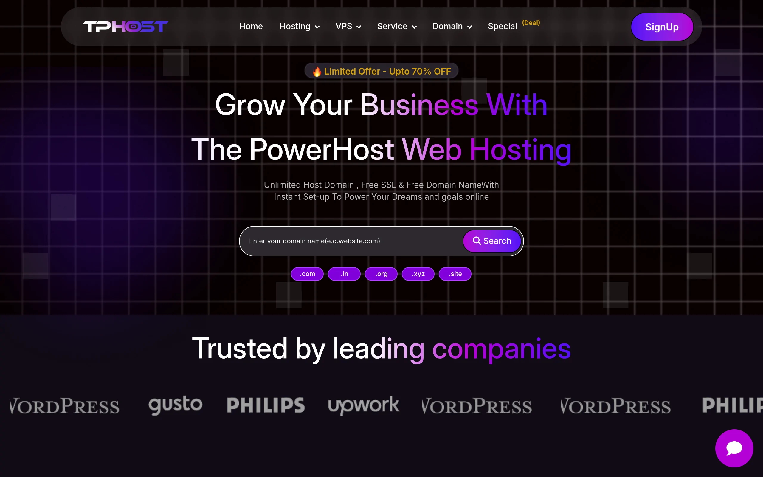 Thepowerhost Interface